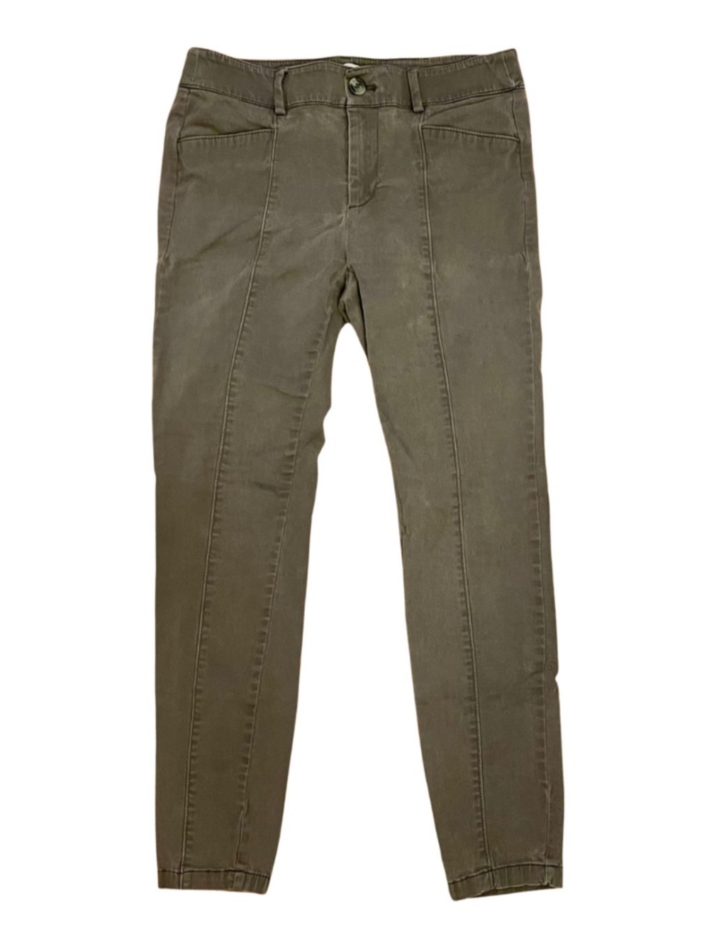 The LOFT Outlet Skinny Ankle Gray Pants, Size: 2
